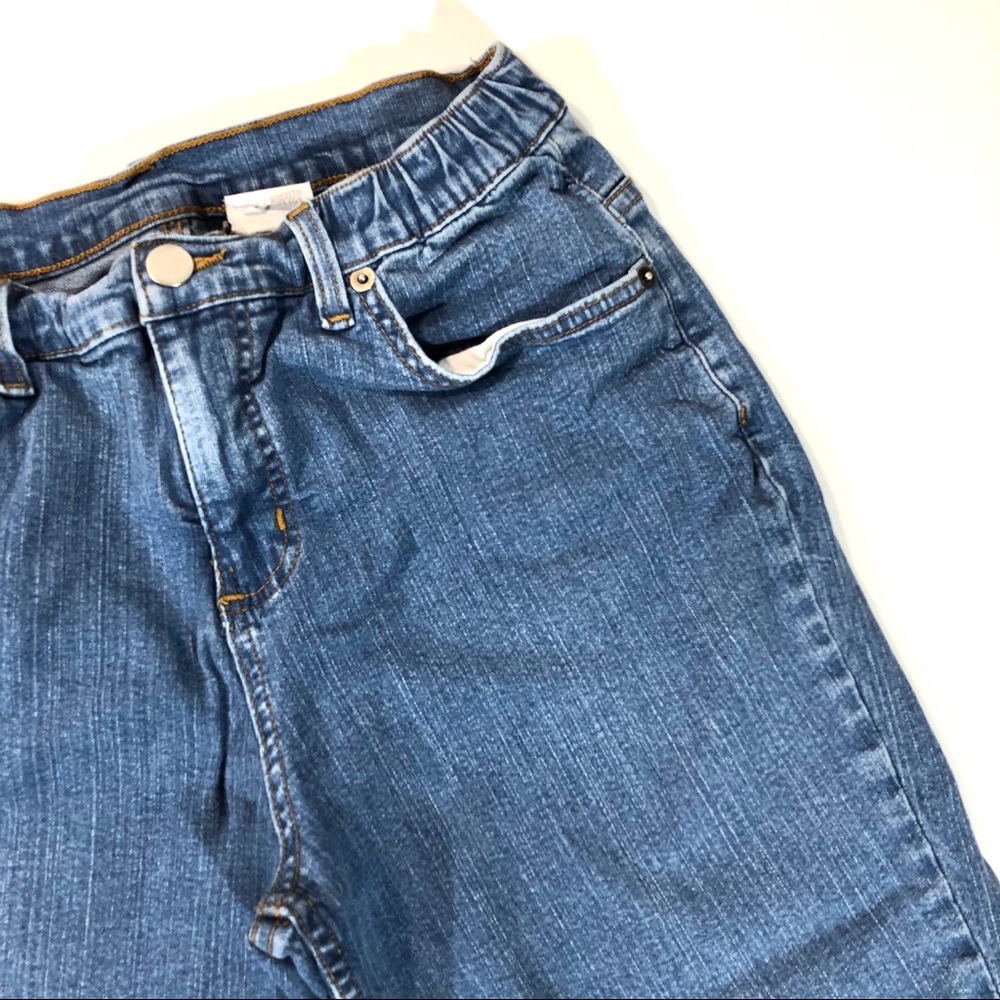Denim & Co. Mid Rise Stretch Denim Bermuda Shorts - Picture 4 of 8